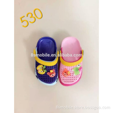 comfortable unisex carton clogs with colorful shape